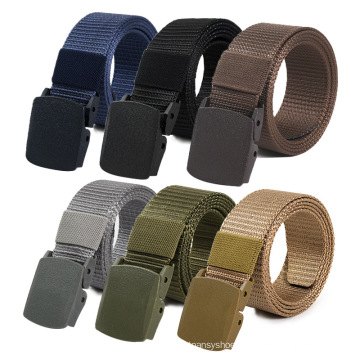 Custom High Quality Strap Automatic Buckle Nylon Belt Male Army Tactical Waist Belt Men Military Canvas Fabric Belts